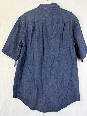CE Schmidt Workwear Denim Shirt Medium Mens Short Sleeve Blue NWT New