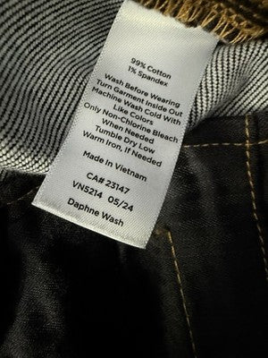Talbots Flare Jeans 6 Dark Blue Daphne Wash Denim Womens