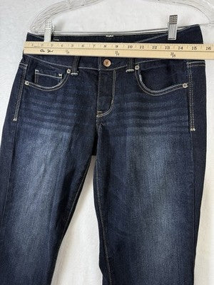 American Eagle Artist Crop Jeans 6 Womens Dark Blue