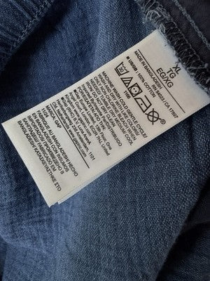 Gap Cotton Gauze Easy Shorts XL Womens Blue Pull On 3.5” New NWT