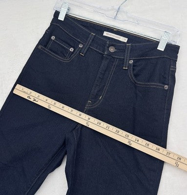 Levis 725 High Rise Bootcut 27 Jeans Womens Dark Blue Denim Levi’s