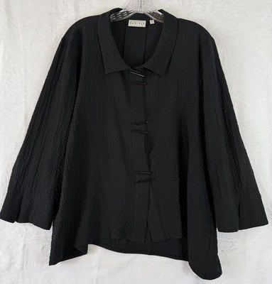 Habitat Clothes To Live In XL Jacket Black Artsy Art To Wear Avant Garde Womens