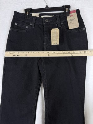 Levis Superlow Bootcut Jeans 26 Women 26x32 Black Levi’s Boot Cut New NWT