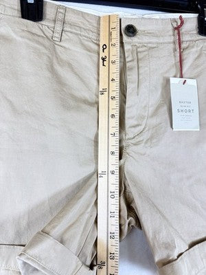 Club Monaco Baxter Shorts 31 Mens 6” Chino Khaki Tan Beige Slim New NWT