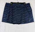 LL Bean Swimsuit Bottom XL Womens Skort Skirt W/ Shorts Blue Swim Tankini