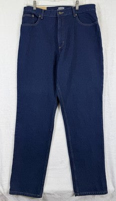 LL Bean Double L Relaxed Fit 16 Tall Womens Jeans Ultra High Rise Blue New NWT