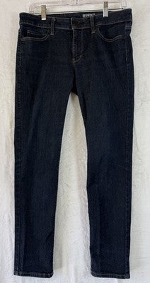 Uniqlo Jeans Womens 29 Dark Blue Slim Mid Rise