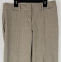 Ann Taylor Loft Marisa Trouser 4 Petite Linen Blend Beige 4P Womens Straight Leg