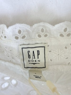 GAP x Doen Eyelet Top Large Cotton Cottagecore Boho New NWT