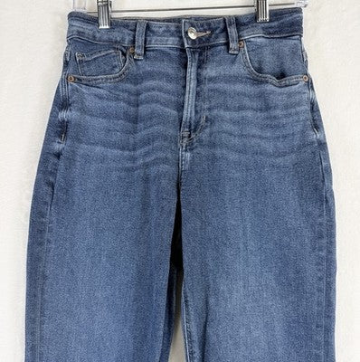American Eagle Mom Jeans Size 4 Blue Denim High Waist