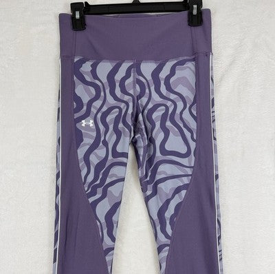 Under Armour Leggings Womens Medium Purple Heat Gear HeatGear Workout Pants