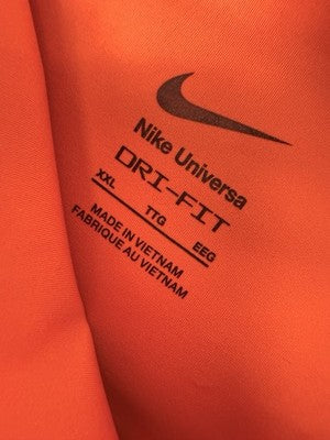 Nike Universa Leggings XXL Womens High-Waisted 7/8 No Front Seam Orange New NWT