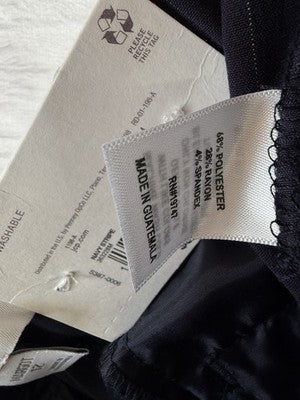 Liz Claiborne Margot Wide Leg Pants 12 Trousers Navy Blue Pinstripe New NWT