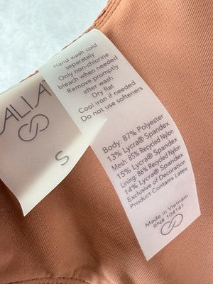 Calia Swim Top Small Strappy Warm Terracotta Bikini Swimwear New NWT