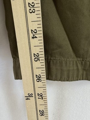 Gap Mid Rise Twill Barrel Leg Pants Small Women Olive Green New NWT