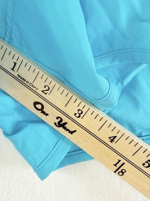 Gap Fit Running Shorts XXL Womens Cyan Blue High Rise Brief Liner New