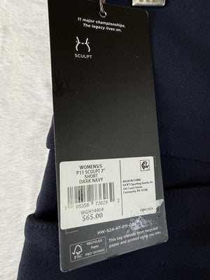 Lady Hagen Golf Shorts Small Womens Navy Blue Pull On 7” Slimming New NWT