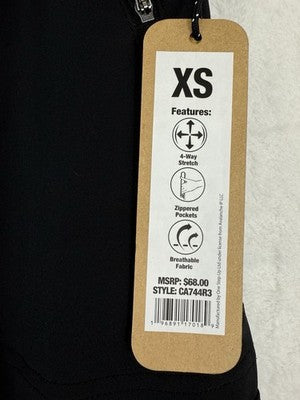 Avalanche XS Black Cargo Pants High Waist Stretch Womens NEW