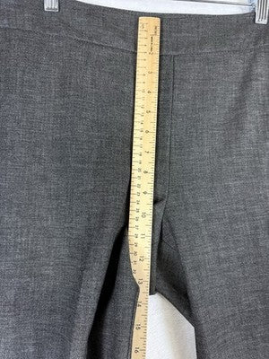 Talbots Chatham Ankle Pants 10 Gray Womens Side Zip High Rise