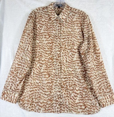 Theory Tops Women Small Button Up Shirt Long Sleeve