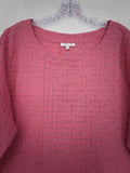 Habitat Clothes To Live In Top Medium Pink Button Back Artsy Lagenlook Womens