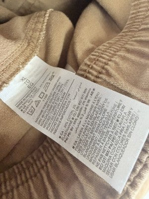 Old Navy High Rise Pulla Utility Pants XL Womens Brown Pull On Cotton Stretch