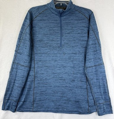Kuhl Alloy 1/4 Zip Pullover Medium Mens Blue Long Sleeve