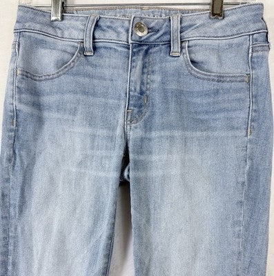 American Eagle Jeans 4 Womens Jeggings Light Blue Skinny