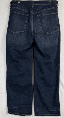 Old Navy High Rise OG Loose Jeans 12 Petite Womens Dark Blue