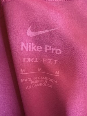 Nike Pro 365 Shorts 3” Medium Pink Womens Pull On New NWT