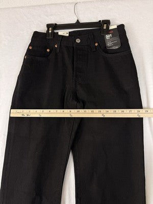 Levis 501 ‘90s Jeans Women 26 Mid Rise Straight Leg Black 26x30 Levi’s New NWT