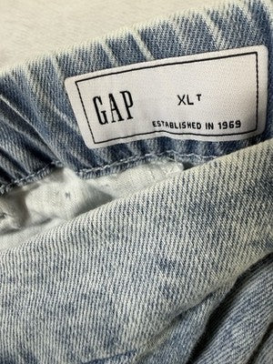 Gap 365 Denim High Rise Shorts XL Tall Women Ultrasoft Blue Bermuda 12” New NWT