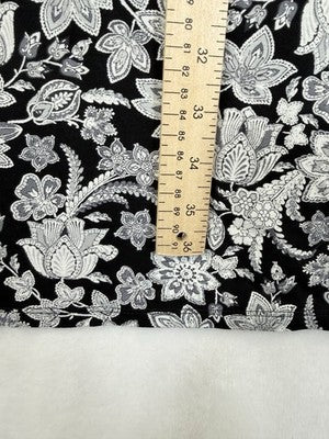 J Jill Wearever Collection Dress Large Black Paisley Long Sleeve Knit New NWT