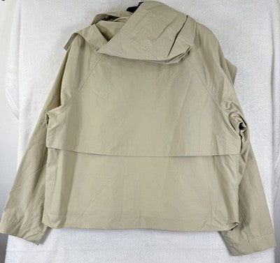 Calia Jacket XXL Womens Crop Rain Trench Coat 2X Hooded Tan Beige New NWT  $118