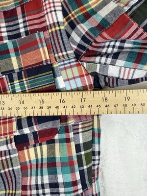 Rowing Blazers Small 36 Mens Indian Madras Plaid Jacket 100% Cotton Embroidered