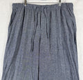 Gap Linen Blend Wide Leg Pants XL Womens Blue Pull On