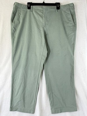 Lands End Chino Pants 20W Green Plus Size Womens
