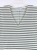J Crew Dress XS Sleeveless Shift Green Striped Casual V Neck Womens