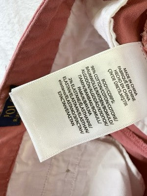 Polo Ralph Lauren Boys Pants 12 Pink Chinos Flat Front