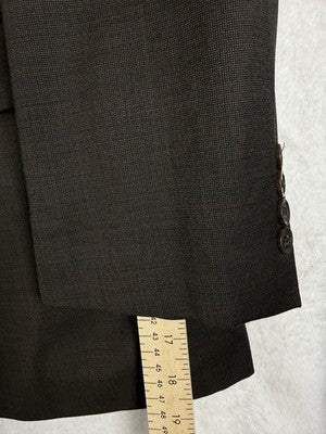 Jos A Bank Blazer 43r Wool Mens Brown Jacket Gordon Signature Collection