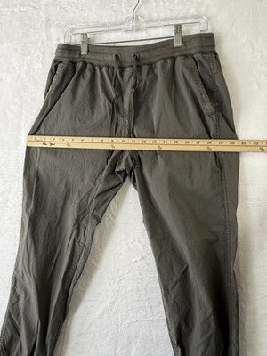 LL Bean Ripstop Joggers Pants Women Small Petite Brown Pull On