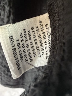 Habitat Clothes To Live In XL Jacket Black Artsy Art To Wear Avant Garde Womens