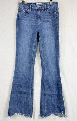 Paige Claudine Jeans 26 Raw Hem Blue Womens Denim