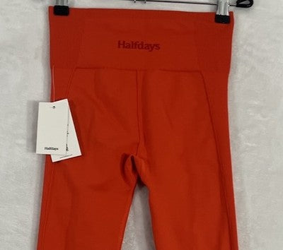 Halfdays Sophia Legging Spritz XS Orange Compression Womens Leggings NWT