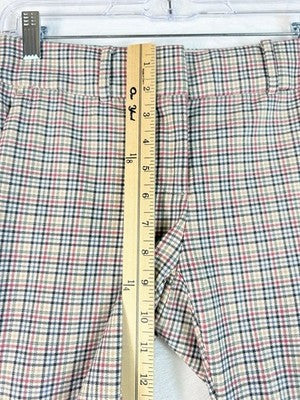 Ann Taylor Loft Pants O Petite Slim Plaid Womens 0P