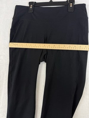 Gap Fit Capri GFast Leggings Large Black Womens Workout GapFit