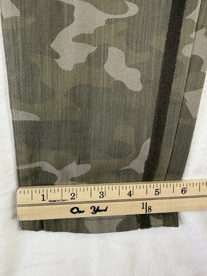 Skinnygirl Jeans 32 14 Long Green Camo Broadway High Rise Skinny Girl Slimming