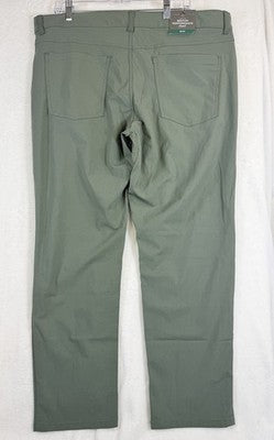 Members Mark Benton Slim Fit Performance Pants 40x30 Green Sam’s Club New NWT
