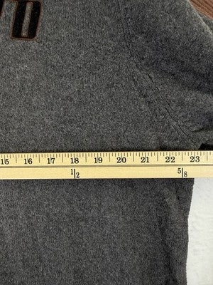 Harley Davidson Sweater Mens XL Gray Logo Wool Blend *FlawRead