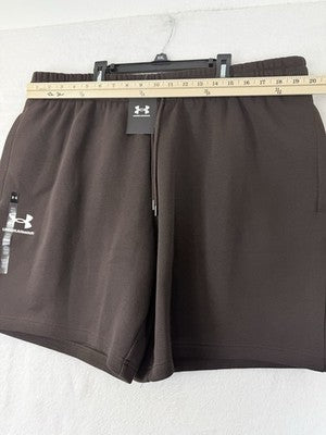 Under Armour Unstoppable Fleece Shorts 2XL Mens 7” Brown Sweat New NWT